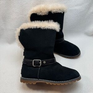 UGG Black and Cream Kids Boots